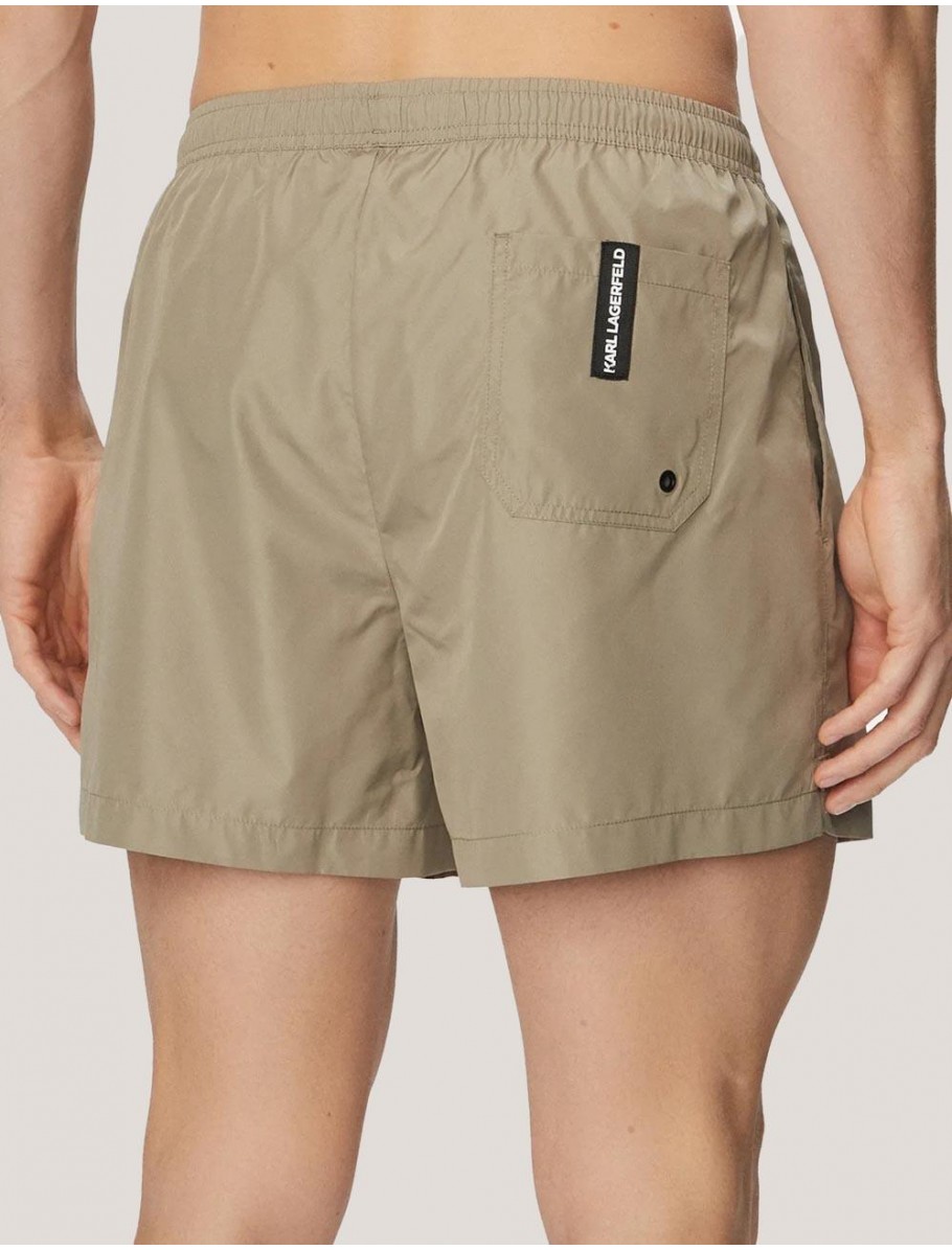 BANADOR KARL LAGERFED KARL LOGO SHORT BOARDSHORTS VERDE