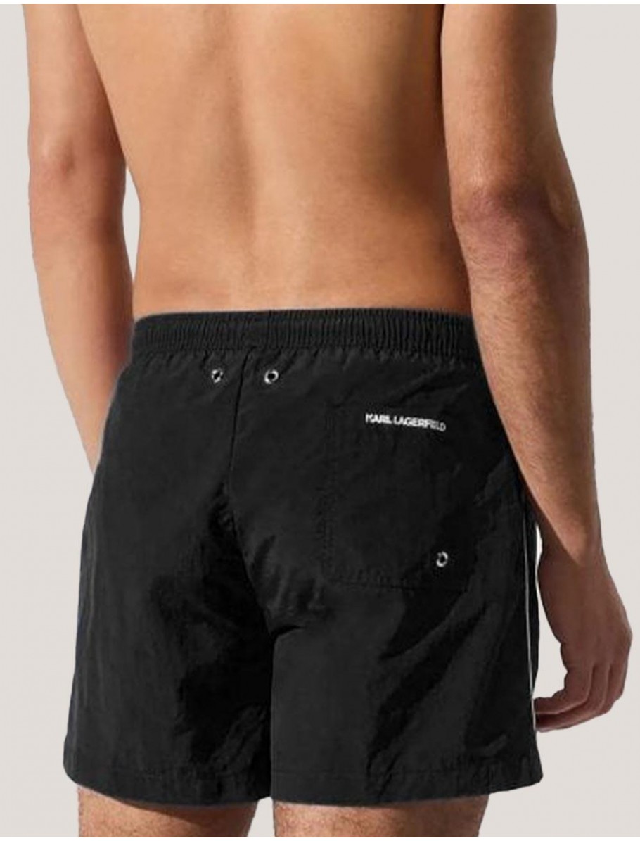 BANADOR KARL LAGERFED NAUTICAL SHORT BOARDSHORTS NEGRO