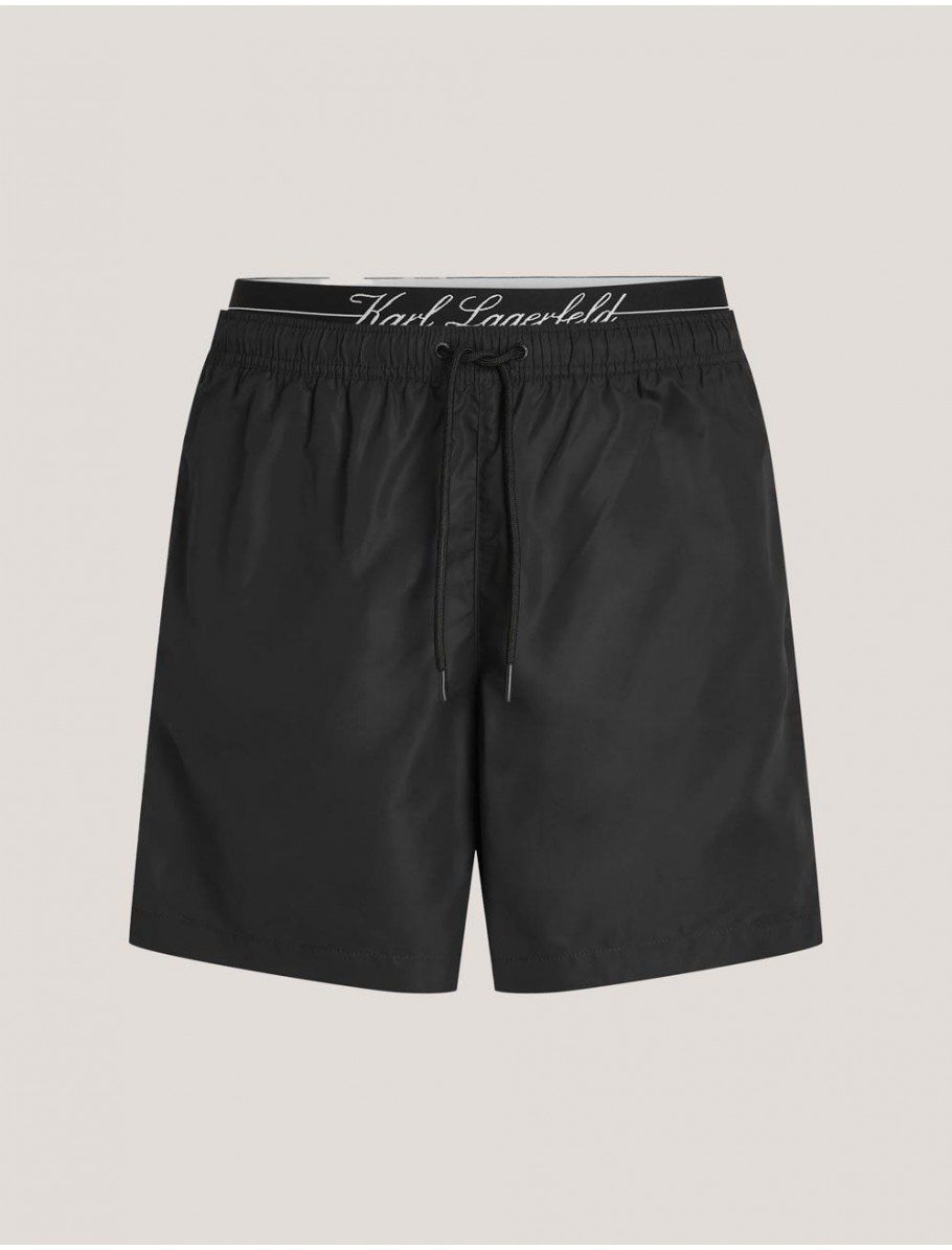 BANADOR KARL LAGERFED HOTEL KARL CREST MEDBOARDSHORTS NEGRO