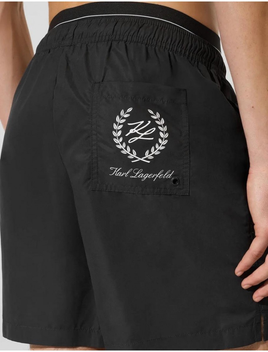 BANADOR KARL LAGERFED HOTEL KARL CREST MEDBOARDSHORTS NEGRO