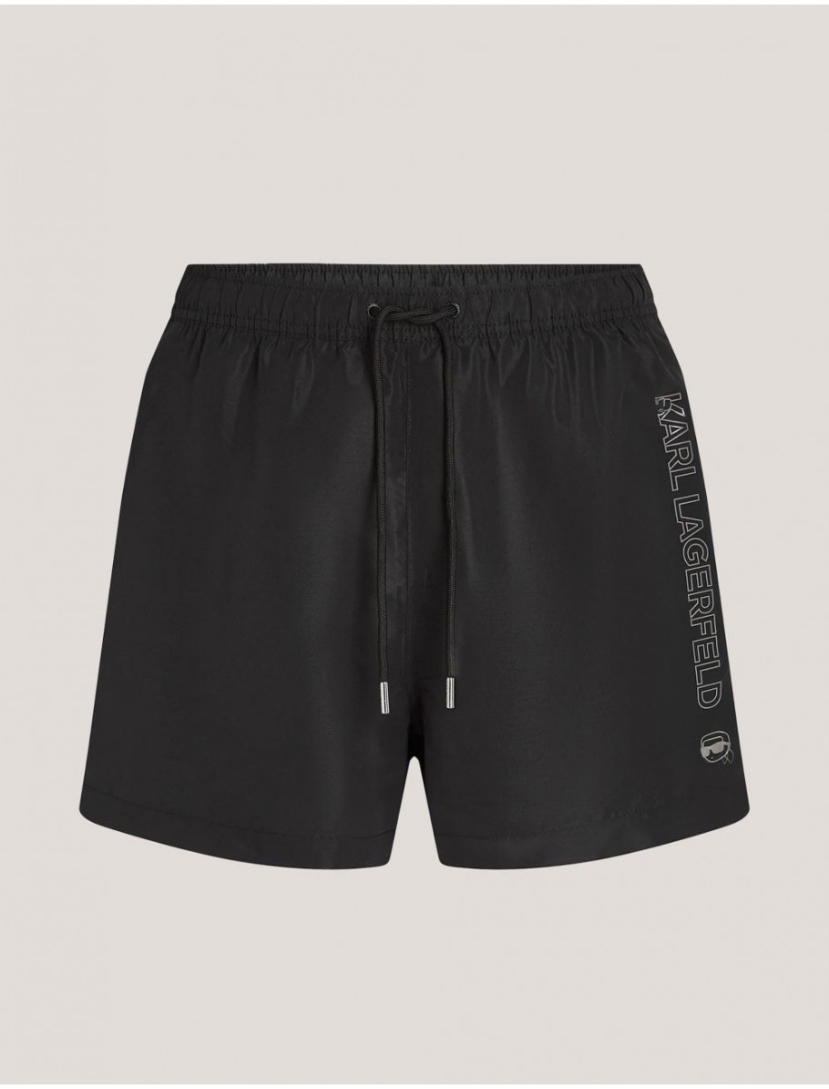 BANADOR KARL LAGERFED IKON SHINE SHORT BOARDSHORTS NEGRO
