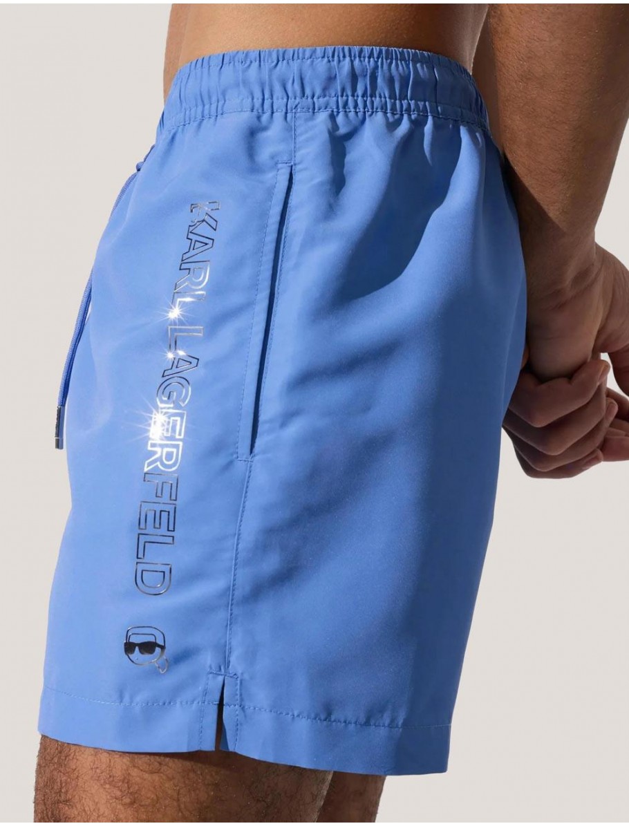 BANADOR KARL LAGERFED IKON SHINE SHORT BOARDSHORTS AZUL