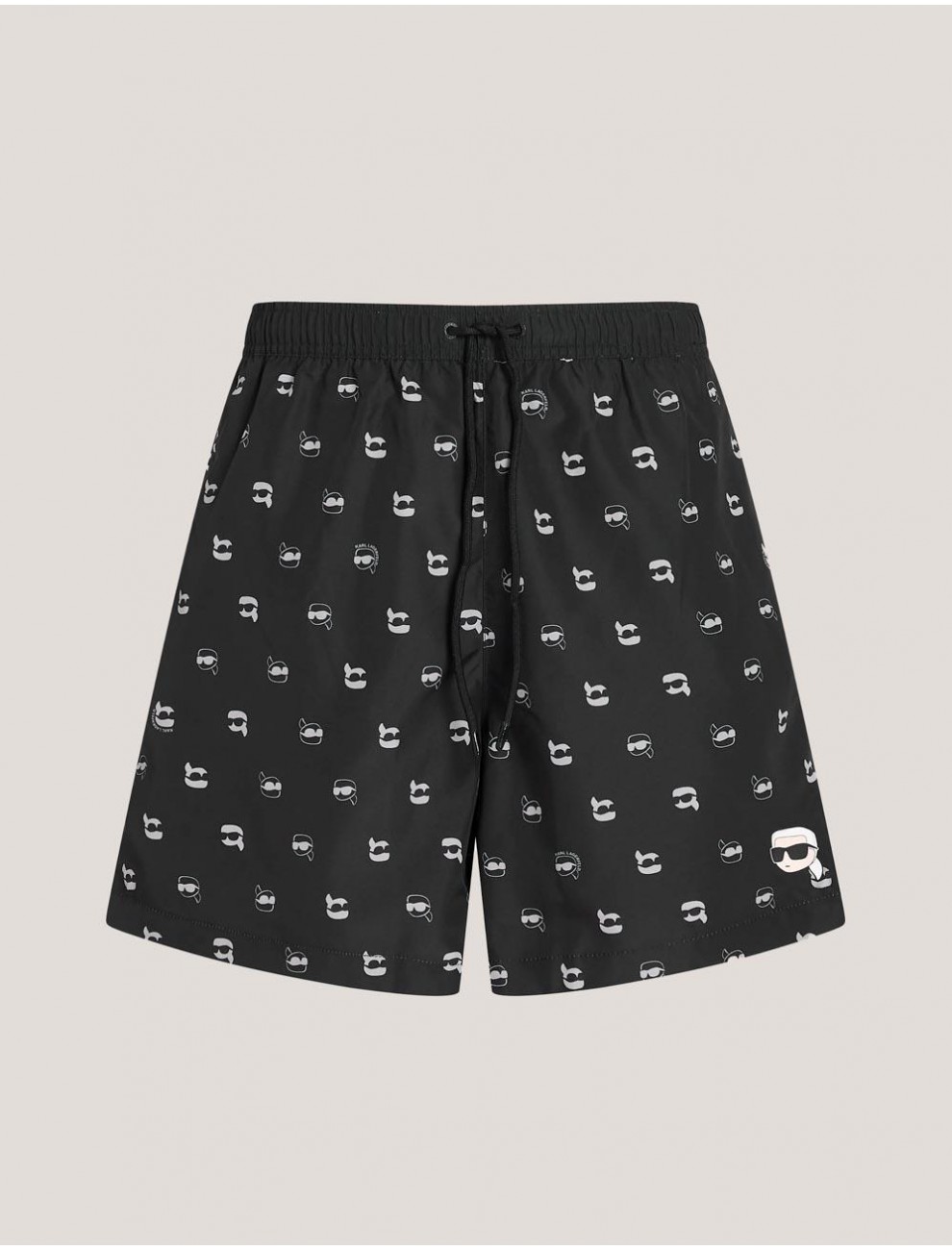 BANADOR KARL LAGERFED IKON DOT AOP MED BOARDSHORTS NEGRO