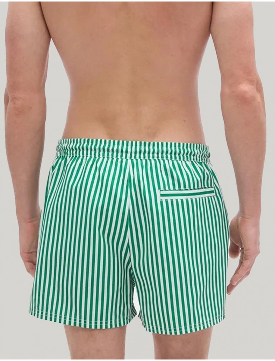 BANADOR CALVIN KLEIN SHORT DRAWSTRING WAISTBAND VERDE