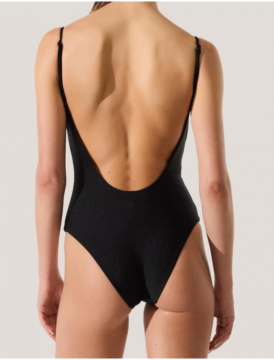 BANADOR KARL LAGERFED CHEEKY SWIMSUIT NEGRO