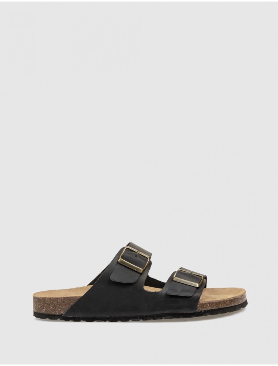 SANDALIA KAMOME MILAN NEGRO