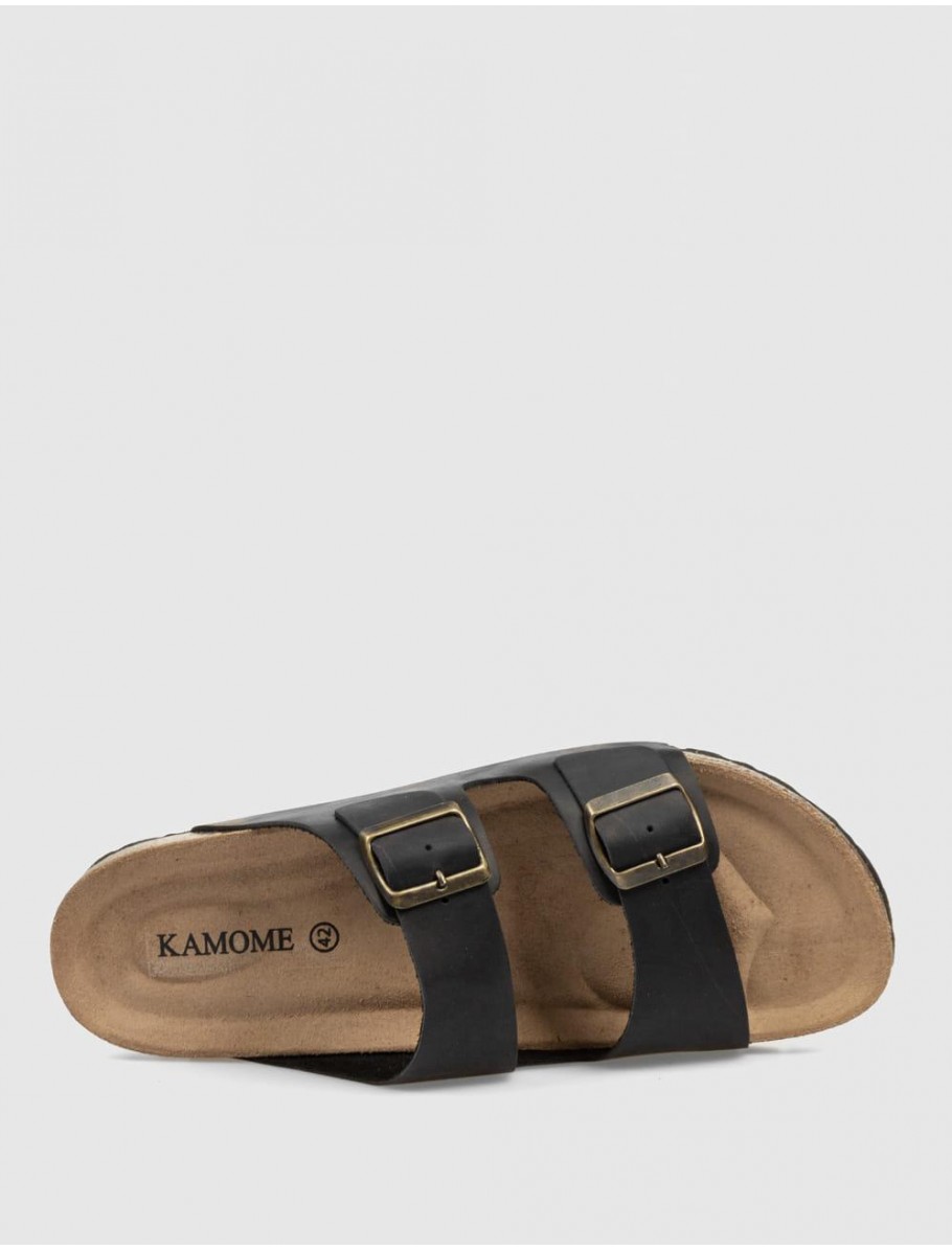SANDALIA KAMOME MILAN NEGRO