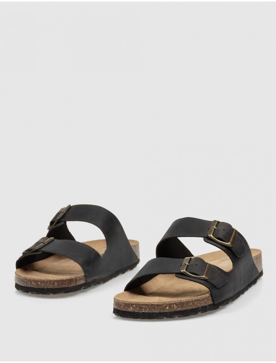 SANDALIA KAMOME MILAN NEGRO