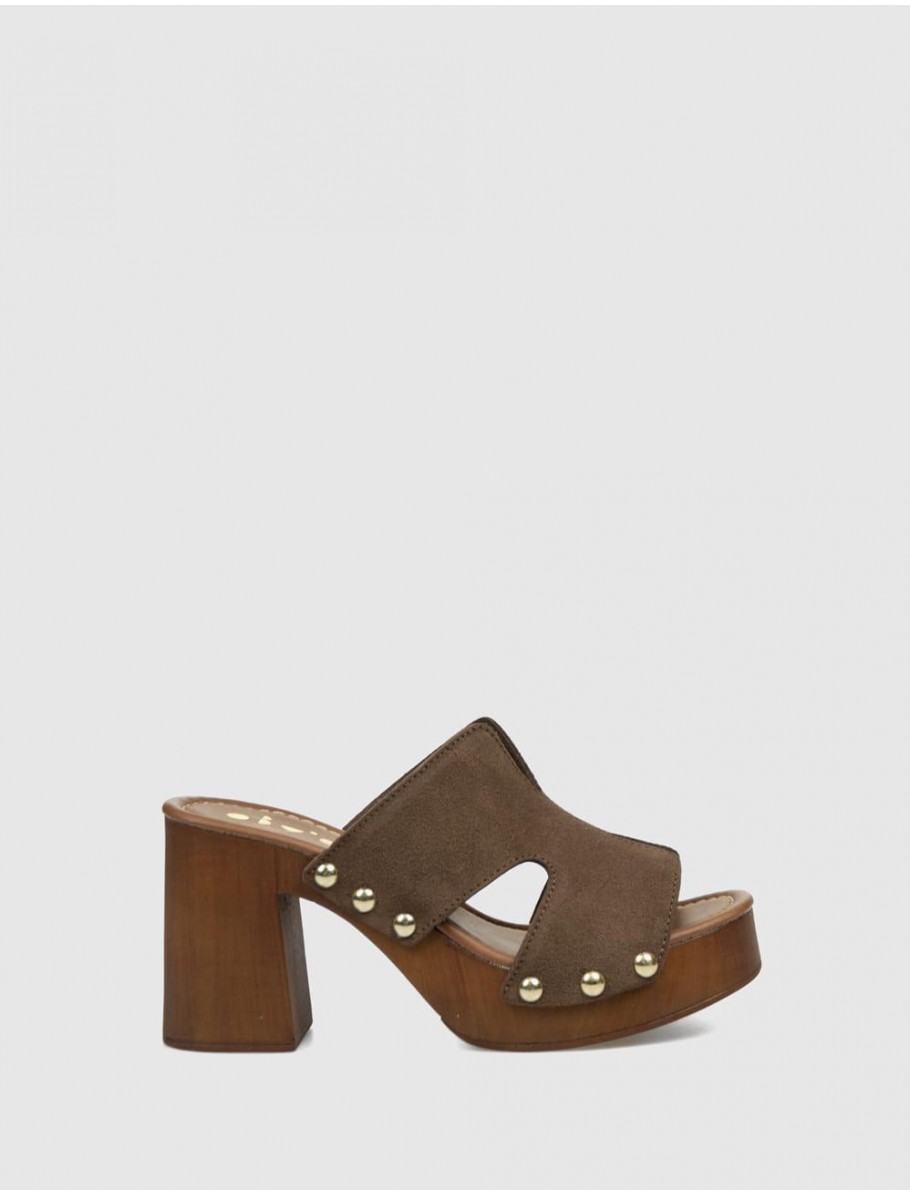 SANDALIA OBVIO SHOES PIPO MARRoN