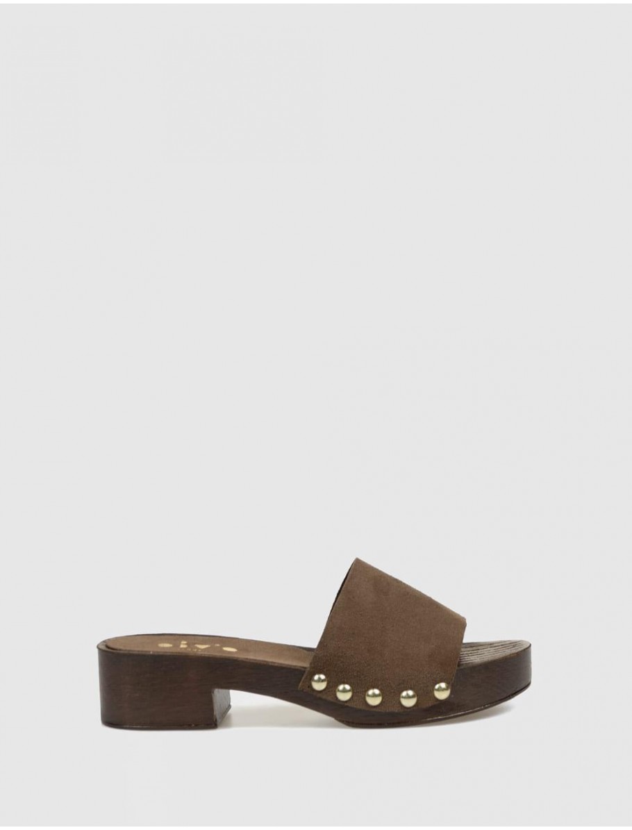 SANDALIA OBVIO SHOES VAJA MARRoN