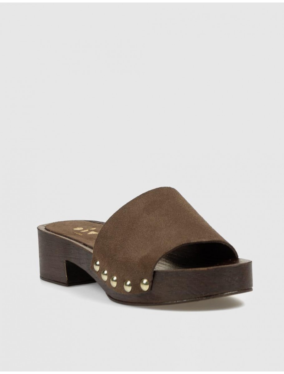 SANDALIA OBVIO SHOES VAJA MARRoN