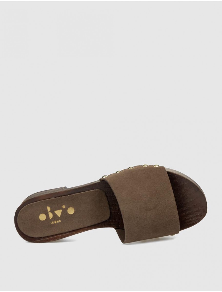 SANDALIA OBVIO SHOES VAJA MARRoN