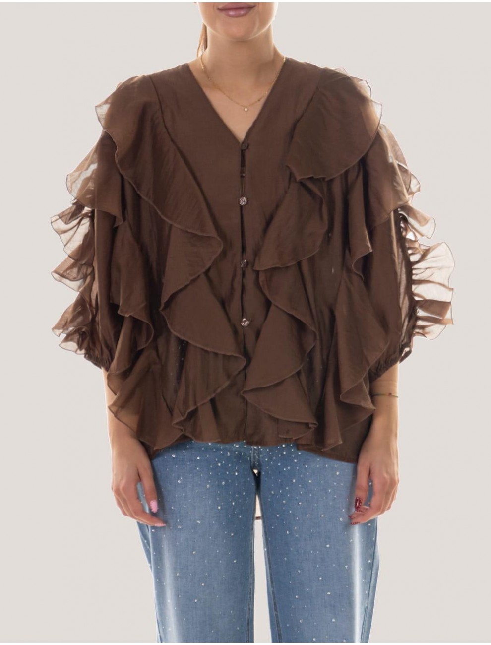 CAMISA OBVIO TODD MARRoN