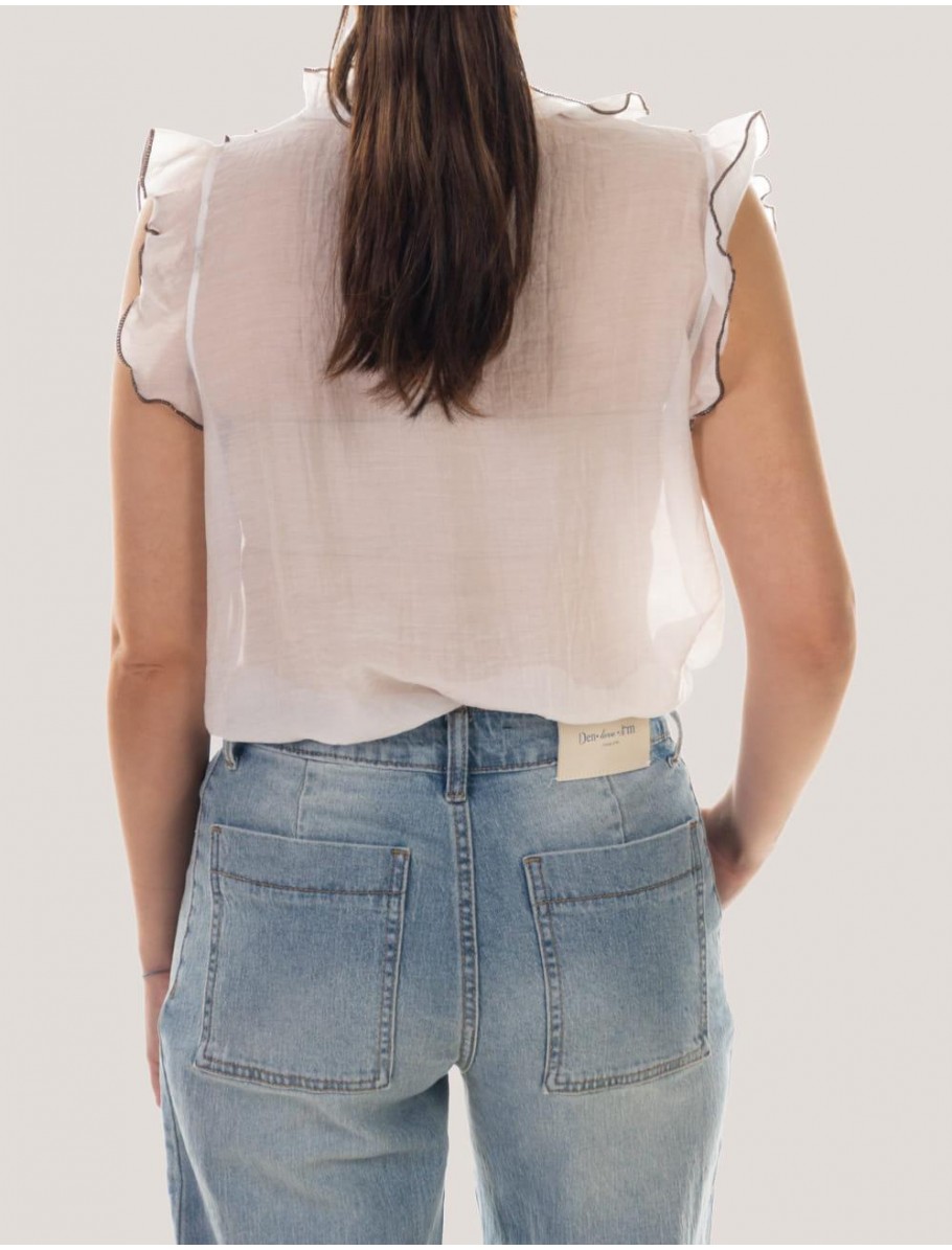 BLUSA OBVIO LIYOU BLANCO