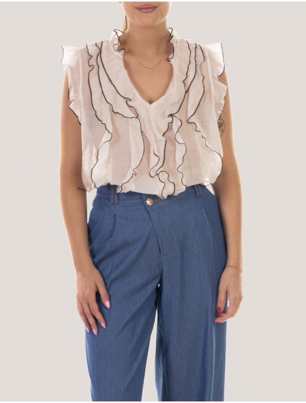 BLUSA OBVIO LIYOU BEIG