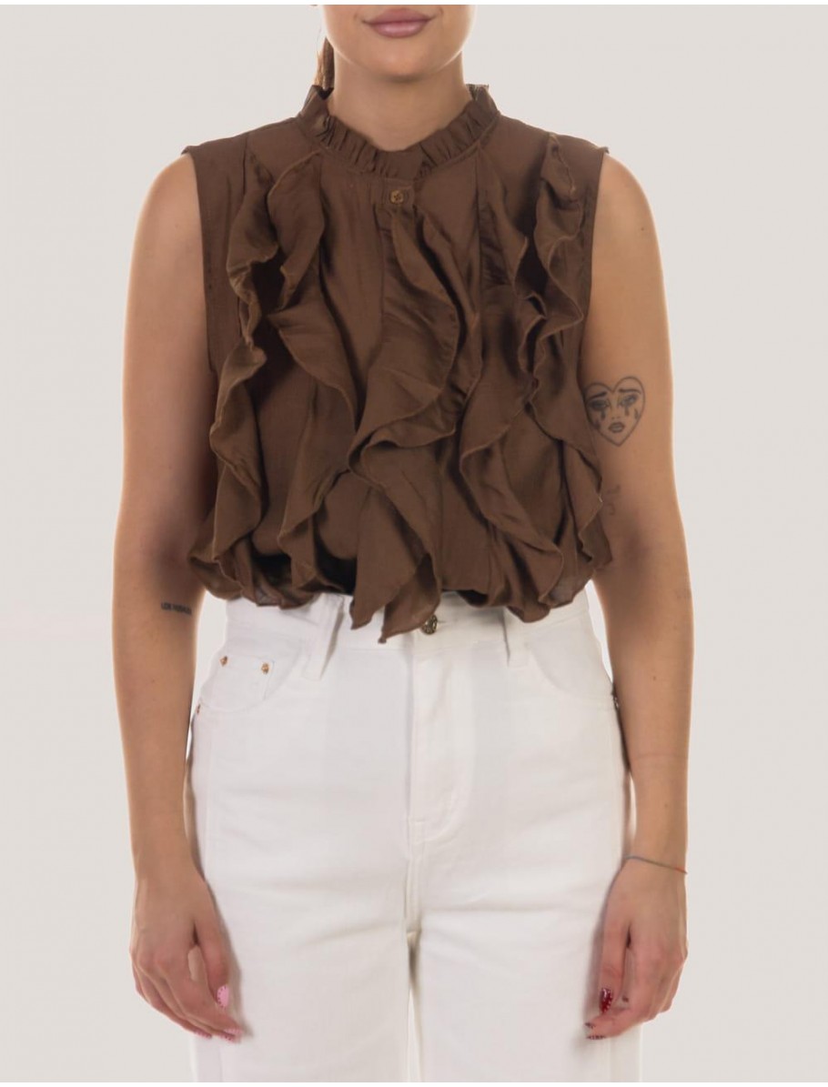 CAMISA OBVIO CALIA MARRoN