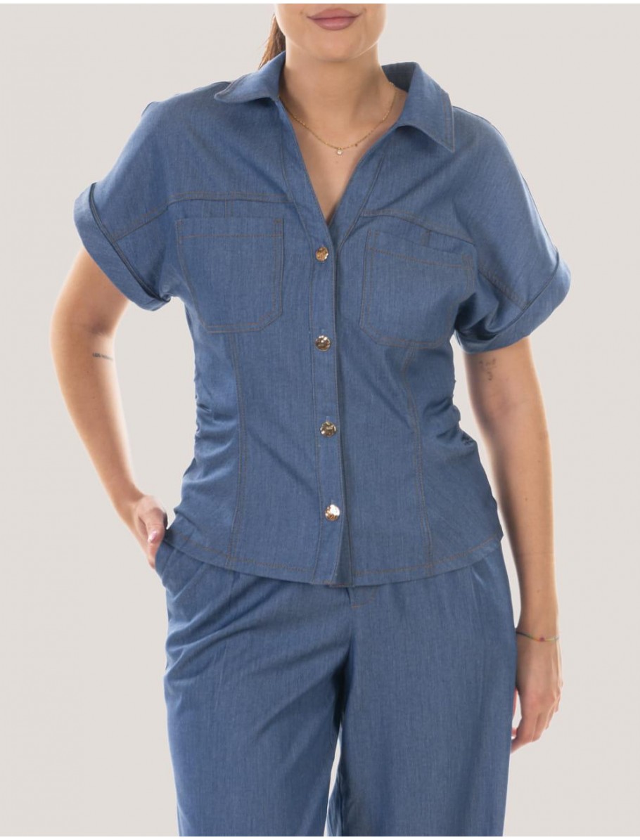 CAMISA OBVIO ERILA AZUL