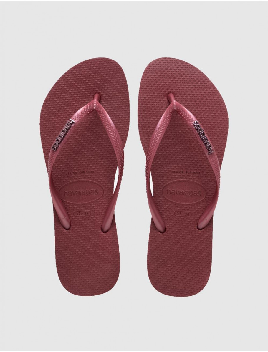 CHANCLA HAVAIANAS SLIM LOGO METALLIC ROSA