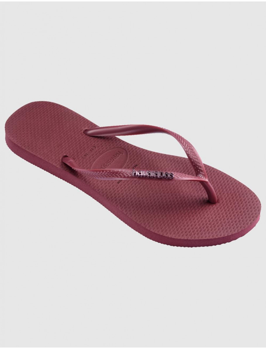 CHANCLA HAVAIANAS SLIM LOGO METALLIC ROSA