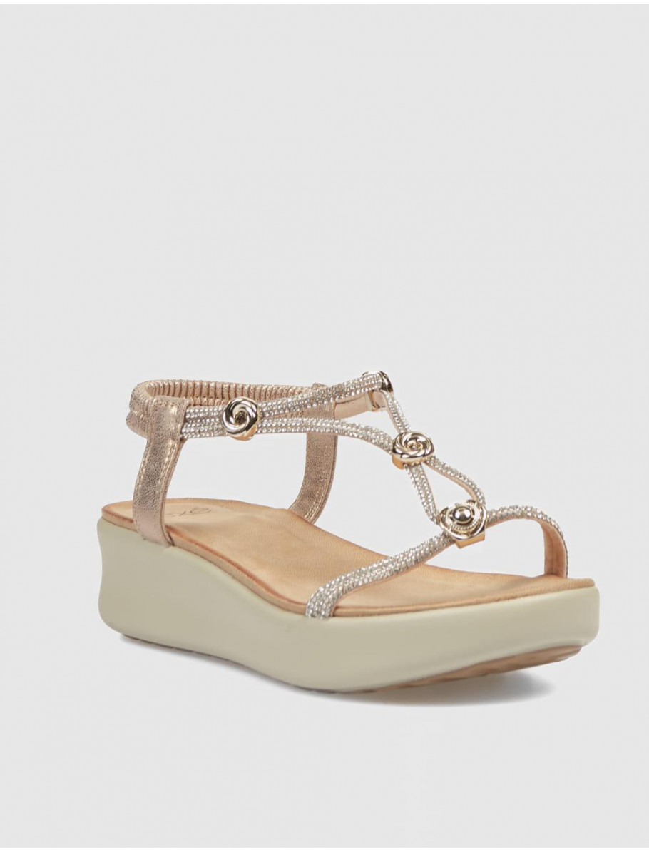 SANDALIA EXE BZX33170 002 ORO ROSADO