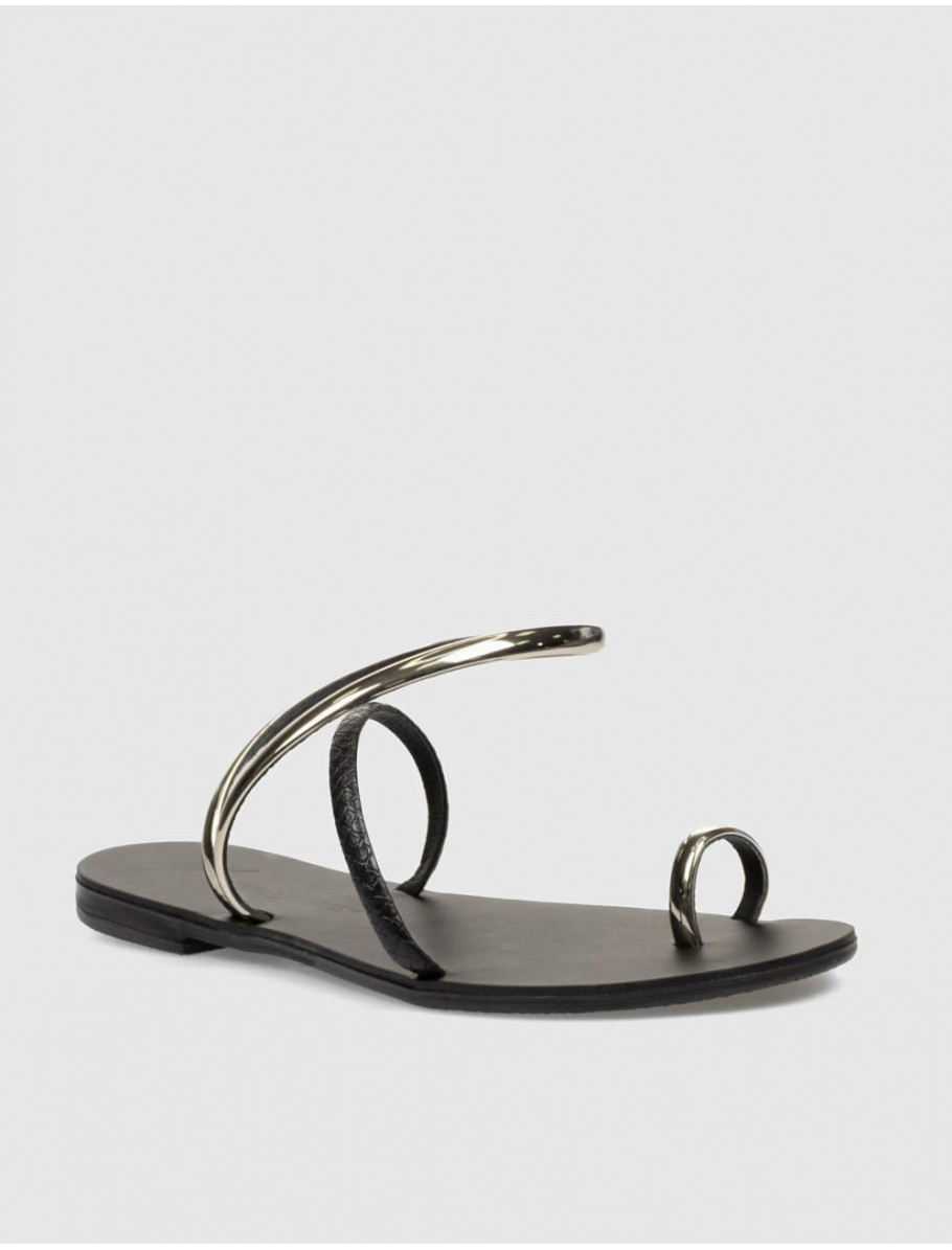 SANDALIA DE DEDO NICOLAS LAINAS 963 T NEGRO