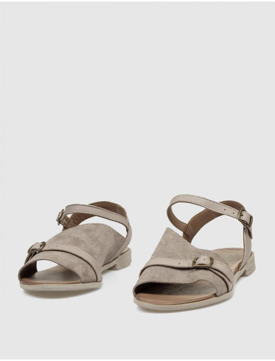 SANDALIA BUENO WG2206 GRIS OSCURO