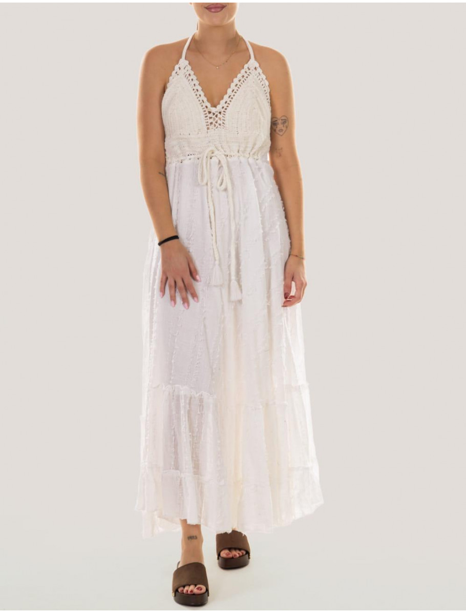VESTIDO OBVIO TOLIN BLANCO