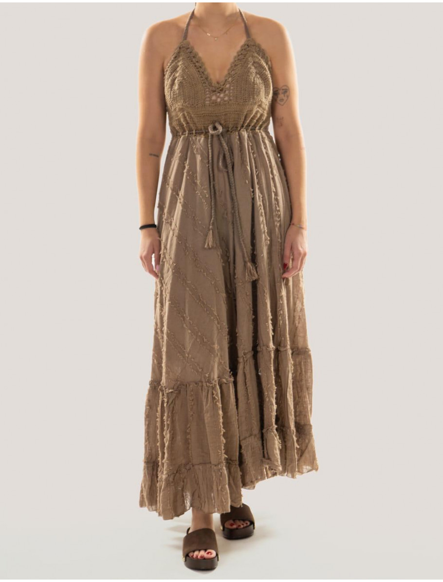 VESTIDO OBVIO TOLIN MARRoN