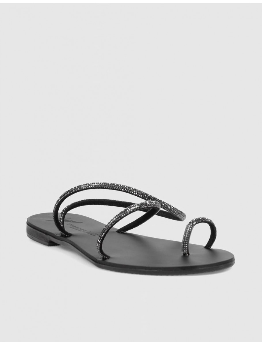 SANDALIA DE DEDO NICOLAS LAINAS 63 TC NEGRO