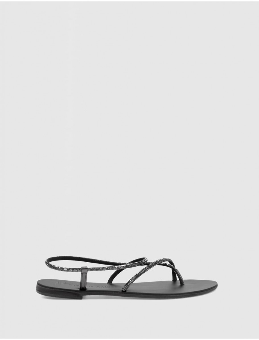 SANDALIA DE DEDO NICOLAS LAINAS 67 TC NEGRO