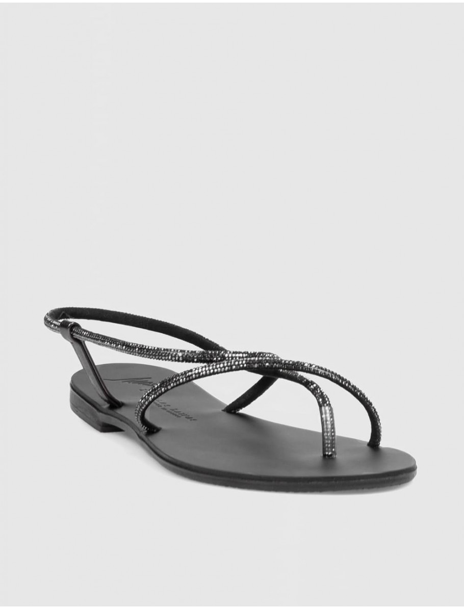 SANDALIA DE DEDO NICOLAS LAINAS 67 TC NEGRO