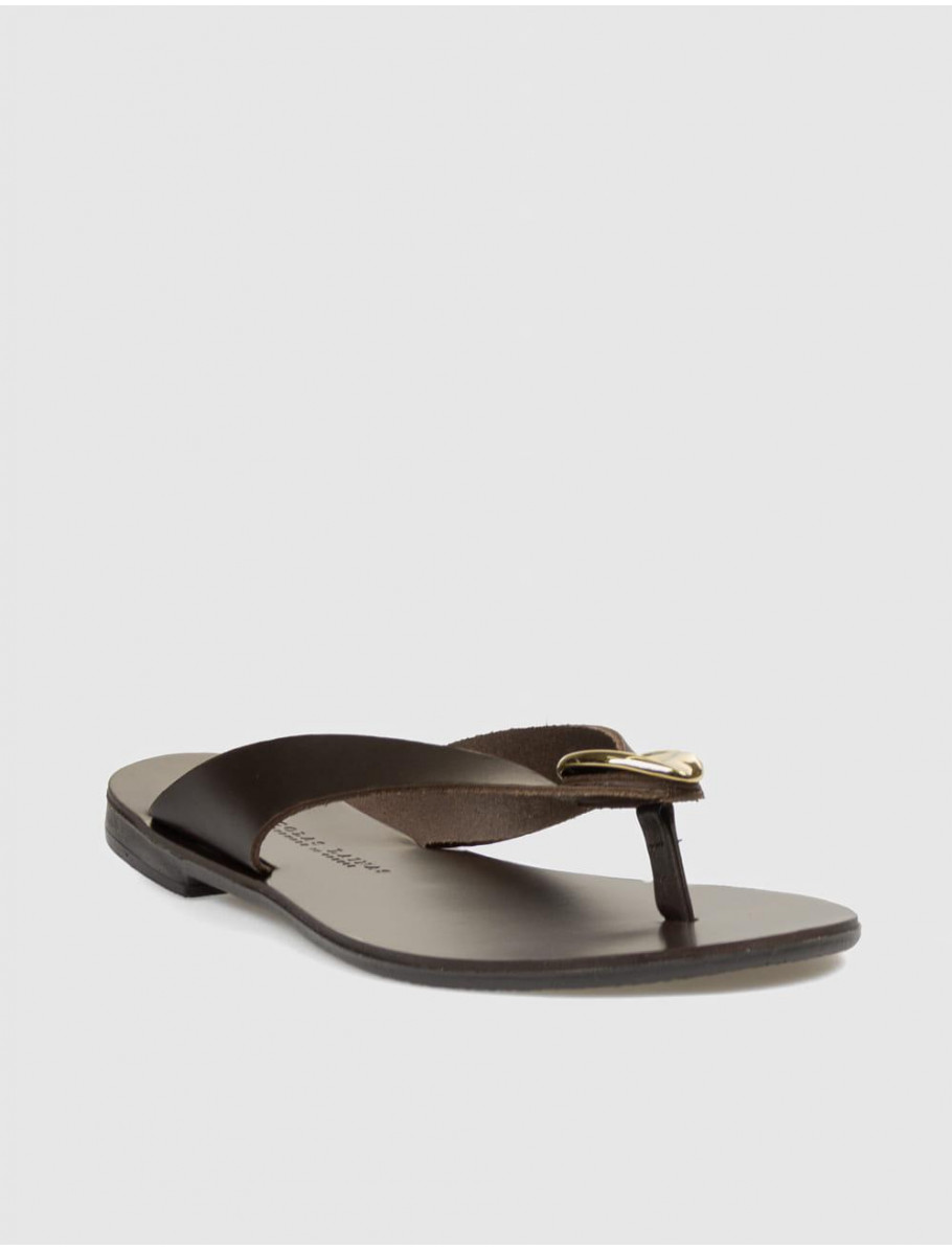 SANDALIA DE DEDO NICOLAS LAINAS 308 MARRoN