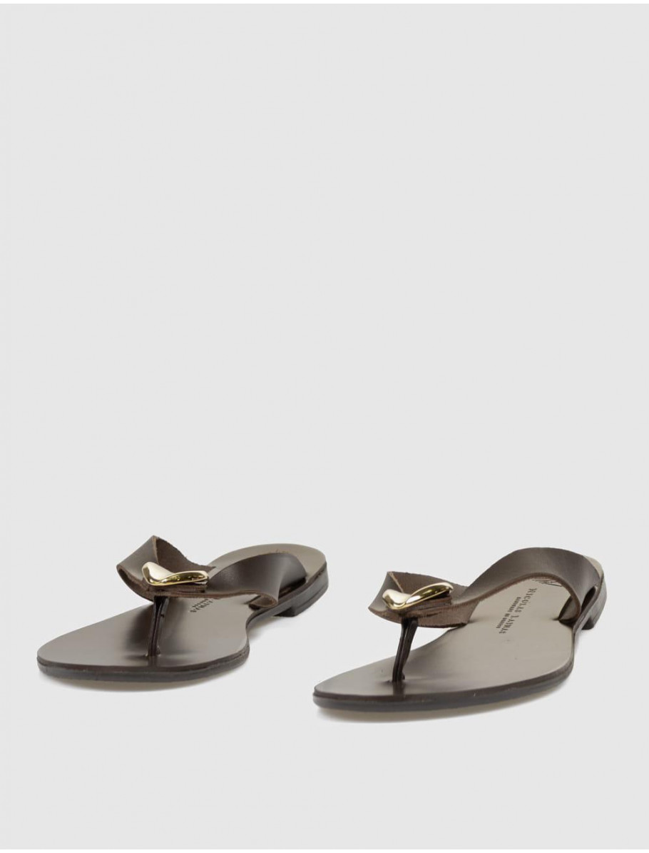 SANDALIA DE DEDO NICOLAS LAINAS 308 MARRoN