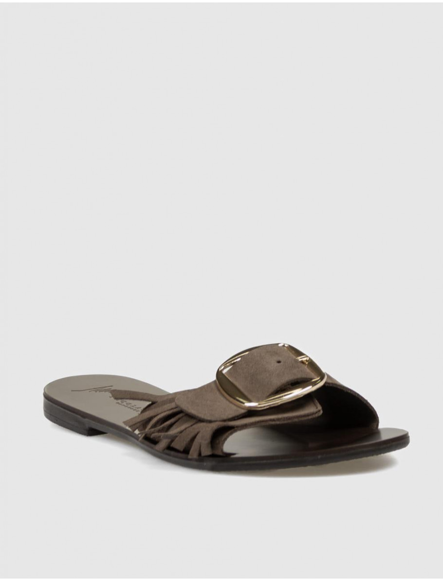 SANDALIA NICOLAS LAINAS 504 MARRoN