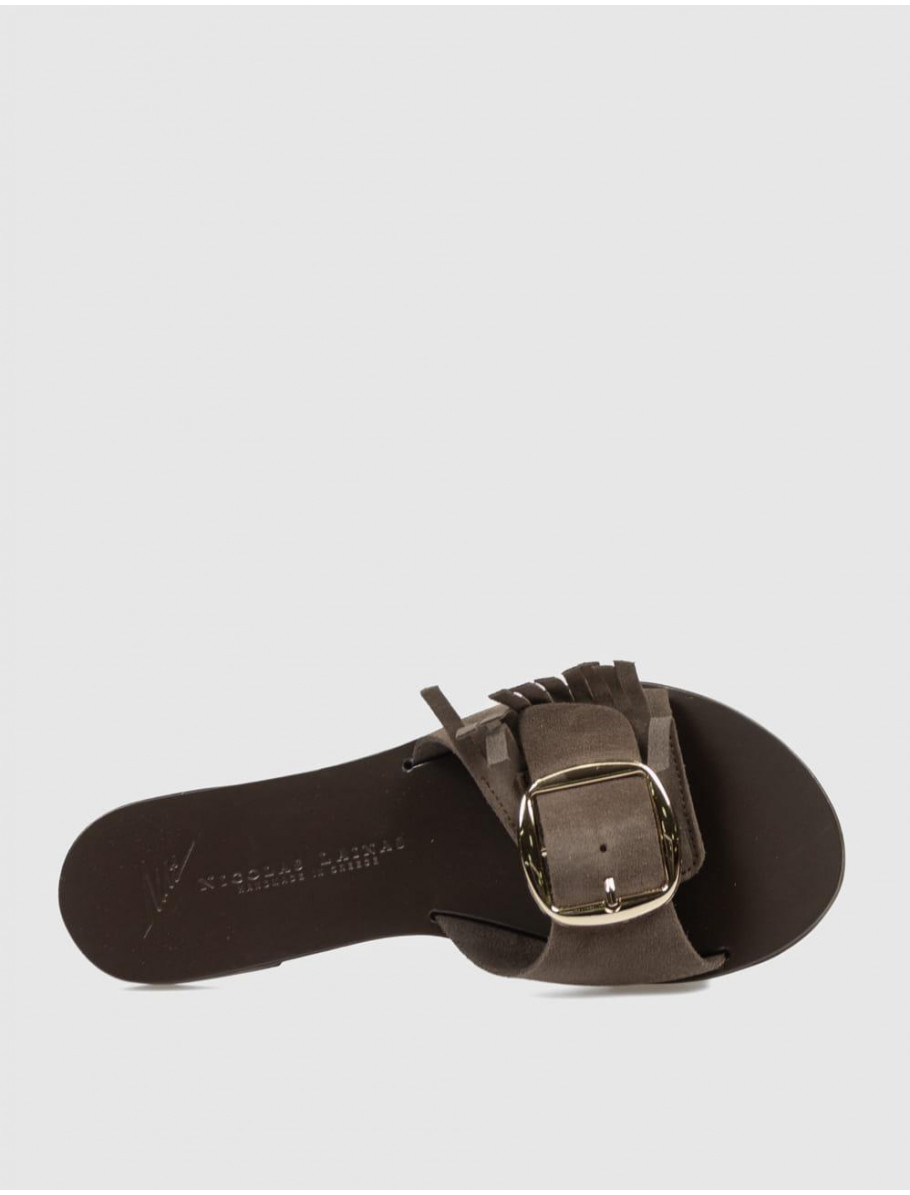 SANDALIA NICOLAS LAINAS 504 MARRoN