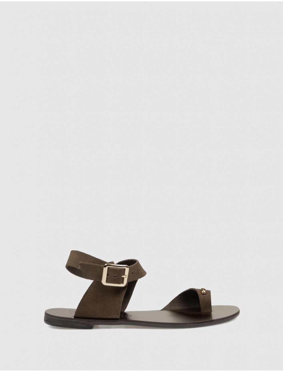 SANDALIA DE DEDO NICOLAS LAINAS 319B MARRoN