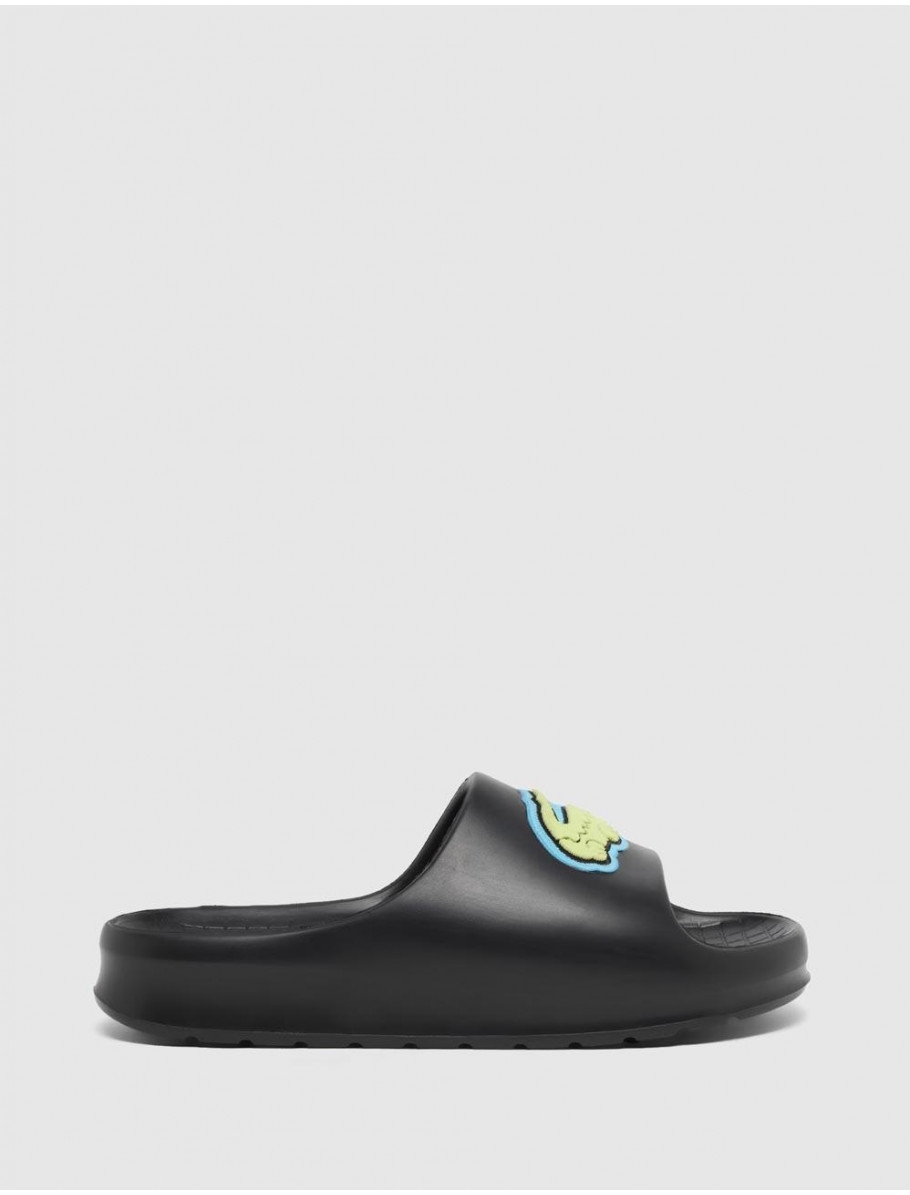CHANCLA LACOSTE SERVE SLIDE 20 NEGRO