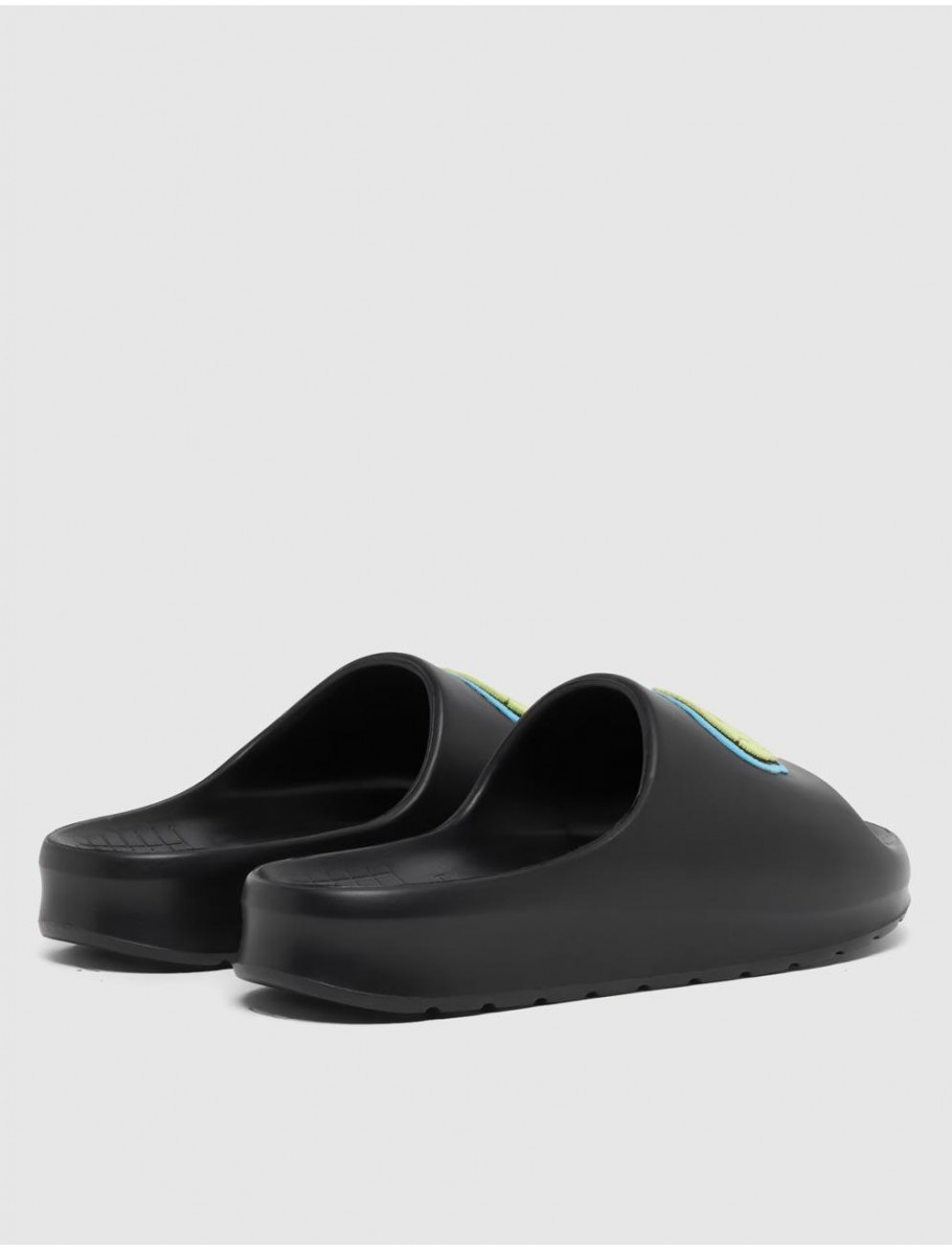 CHANCLA LACOSTE SERVE SLIDE 20 NEGRO