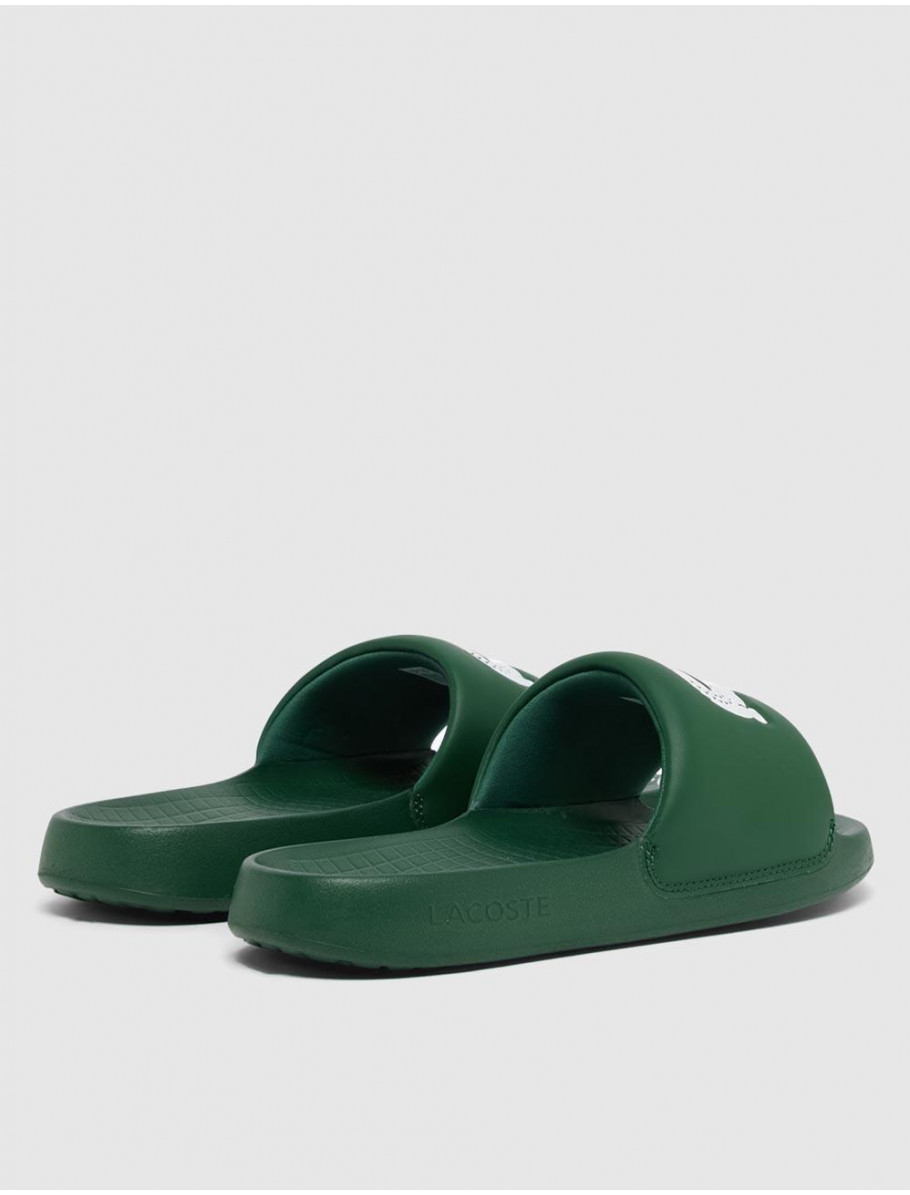 CHANCLA LACOSTE SERVE SLIDE 10 VERDE