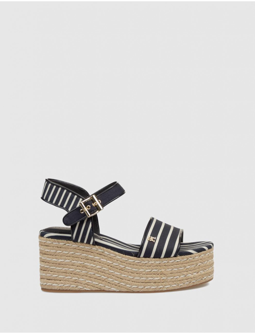 ALPARGATA TOMMY HILFIGER PLATFORM WEDGE BRETON STRIPES MARINO