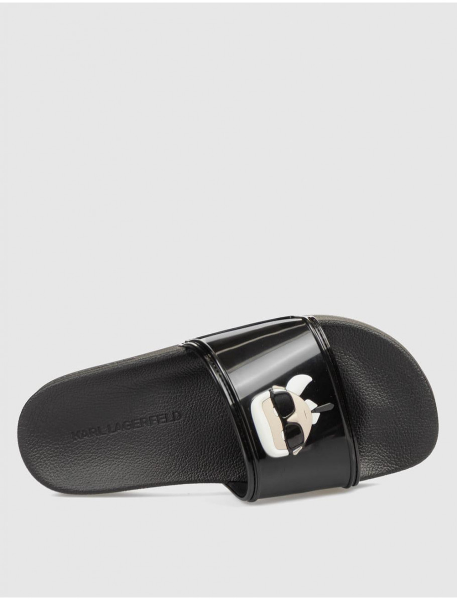 CHANCLA KARL LAGERFELD KONDO II KARL NFT SLIDE NEGRO