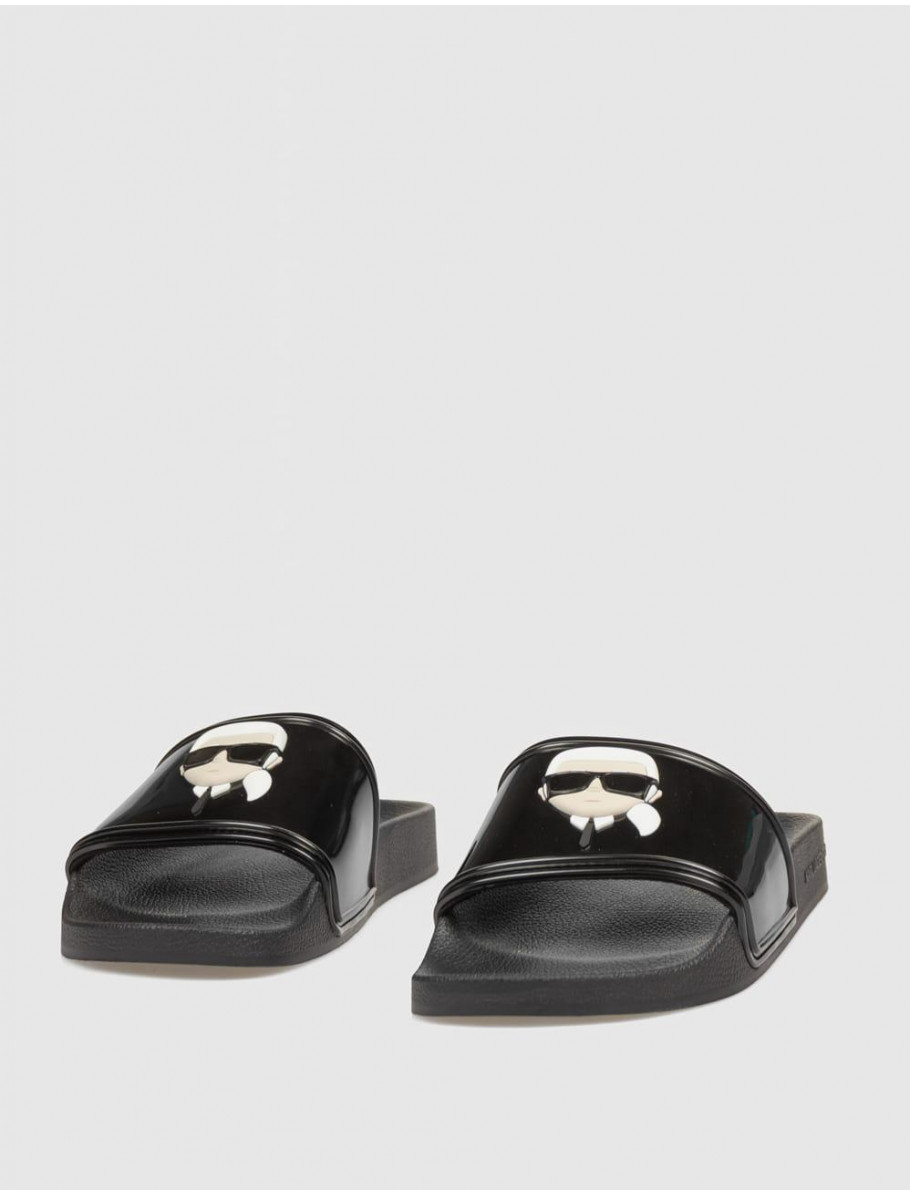 CHANCLA KARL LAGERFELD KONDO II KARL NFT SLIDE NEGRO