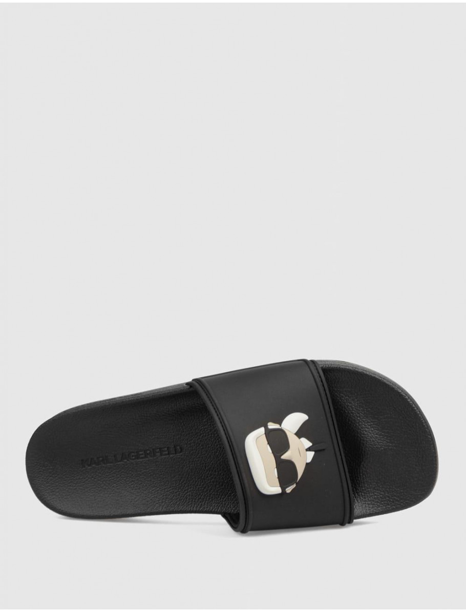 CHANCLA KARL LAGERFELD KONDO II KARL NFT SLIDE NEGRO