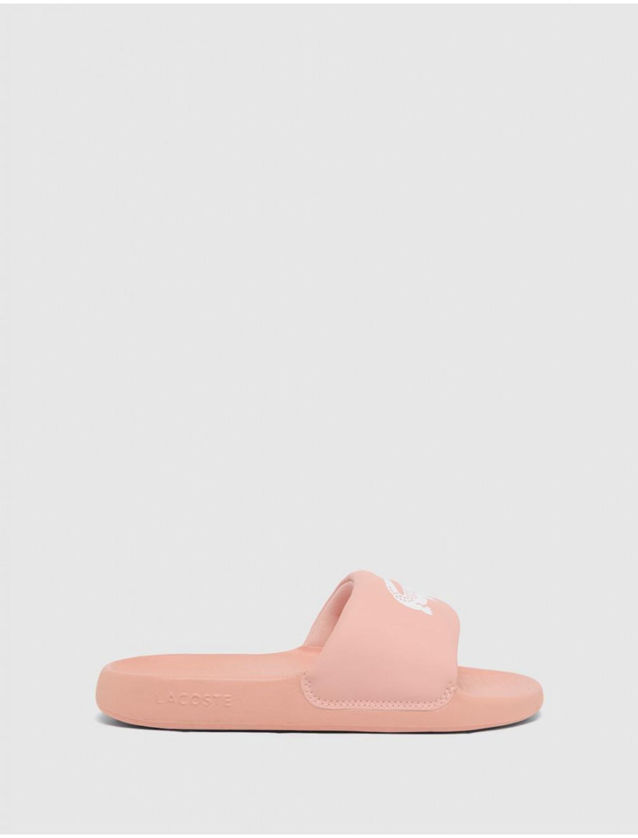 CHANCLA LACOSTE SERVE SLIDE 10 ROSA