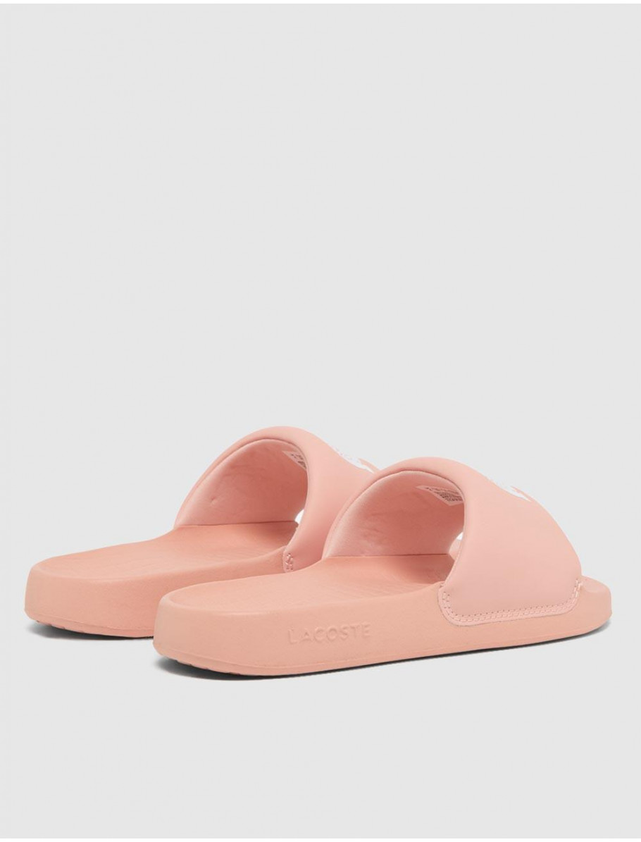 CHANCLA LACOSTE SERVE SLIDE 10 ROSA