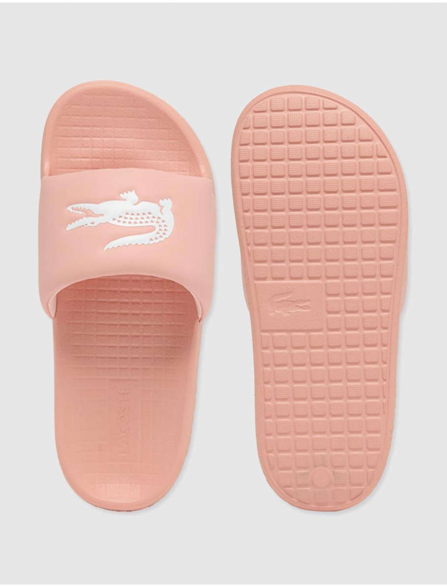 CHANCLA LACOSTE SERVE SLIDE 10 ROSA