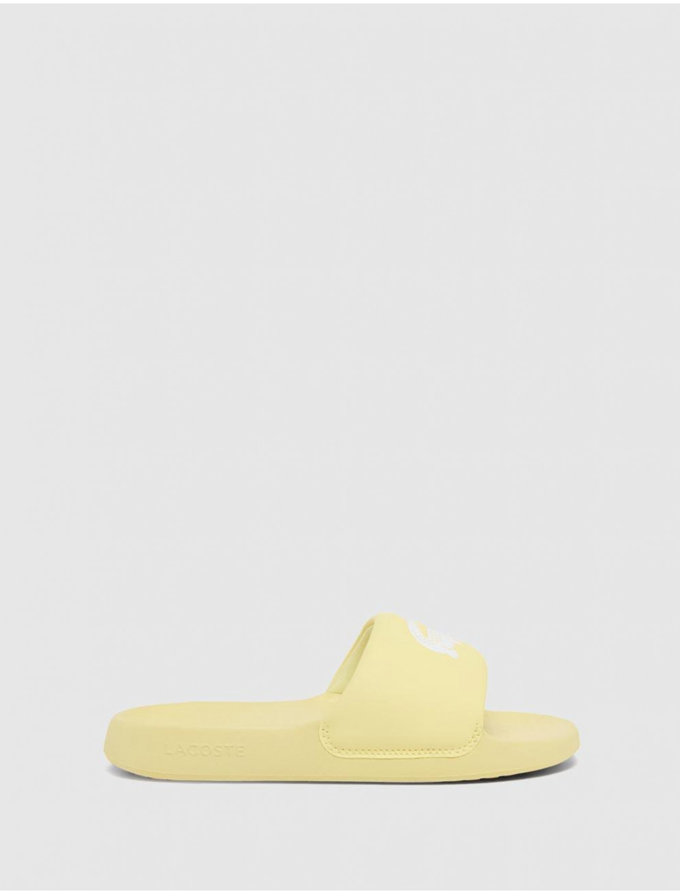 CHANCLA LACOSTE SERVE SLIDE 10 AMARILLO