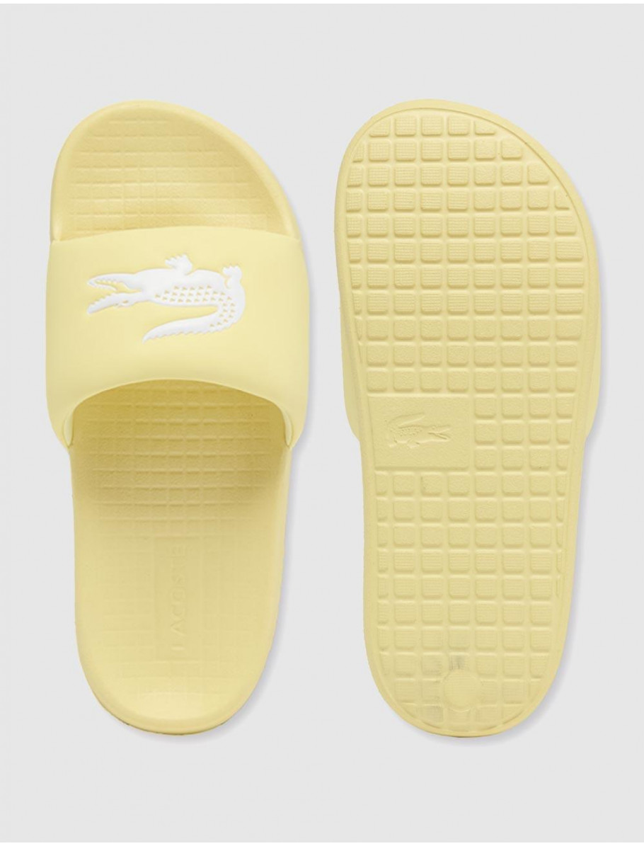 CHANCLA LACOSTE SERVE SLIDE 10 AMARILLO