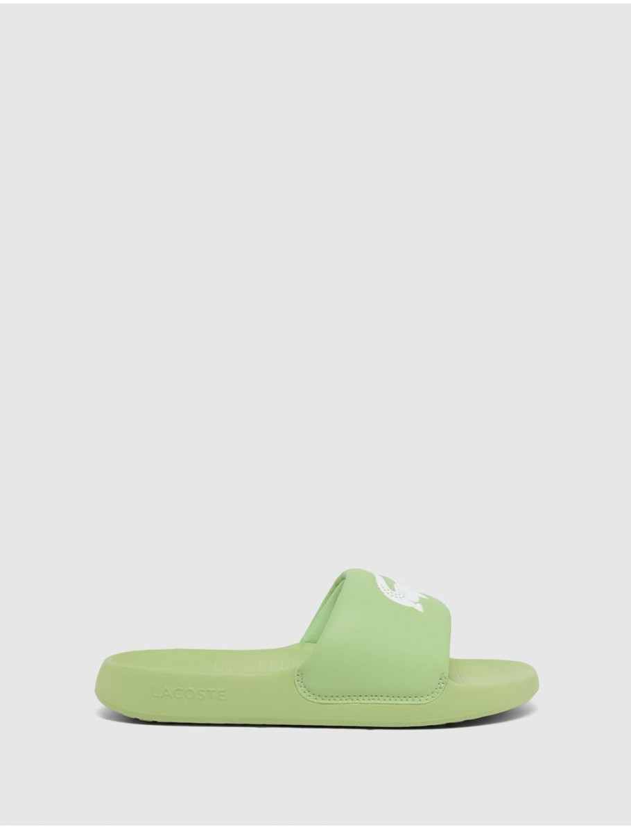 CHANCLA LACOSTE SERVE SLIDE 10 VERDE