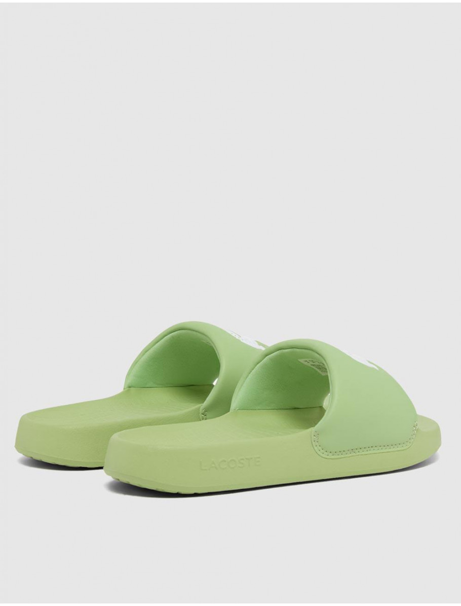 CHANCLA LACOSTE SERVE SLIDE 10 VERDE